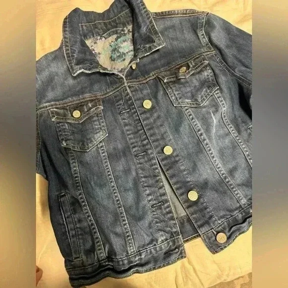 Aeropostale Cropped Jean Jacket – XL - Picture 7 of 7